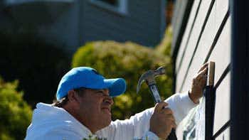 exterior painting applying light carpentry repair