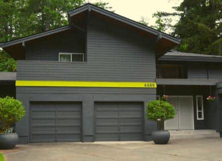 front side of exterior residential paint job in Victoria